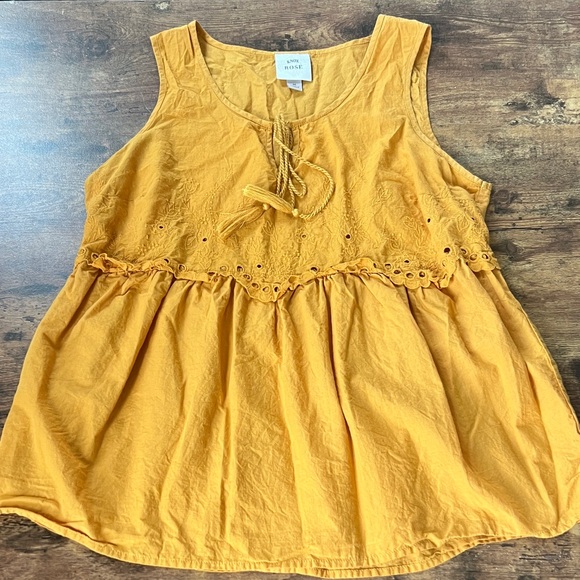 Knox Rose Tops - Knox Rose Mustard Yellow Tank Top